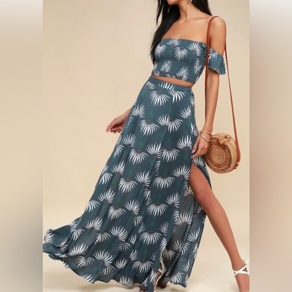 Lulus maxi skirt and top
